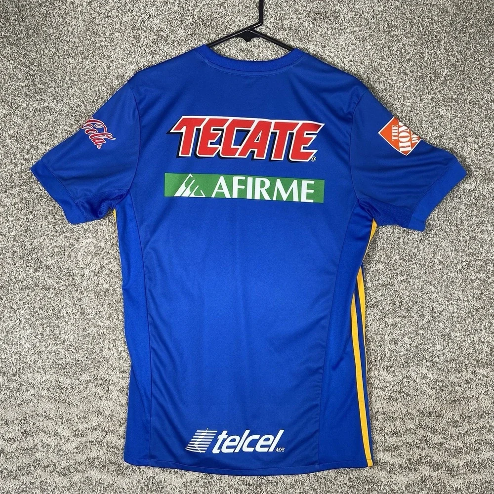 Adidas UANL Tigres Jersey Mens Size Large Soccer Blue 2018/19 Mexico Liga MX